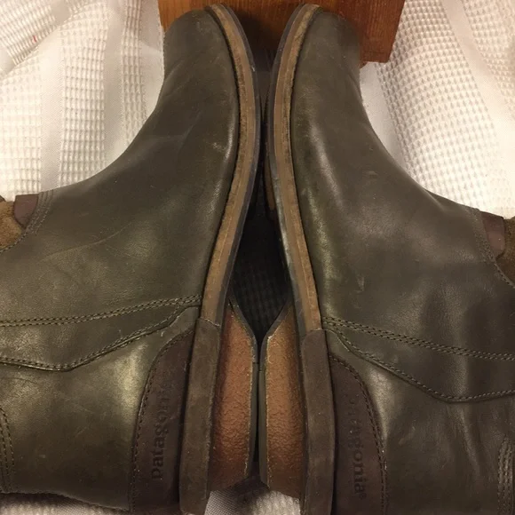 Patagonia leather ankle boots worn once RARE find - Picture 6 of 8